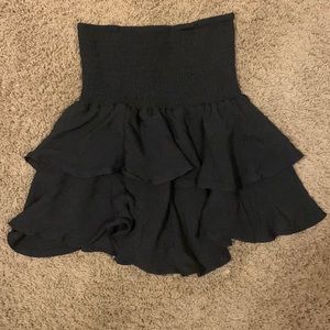 Black layered skirt